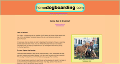 Desktop Screenshot of homedogboarding.com