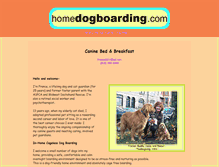 Tablet Screenshot of homedogboarding.com